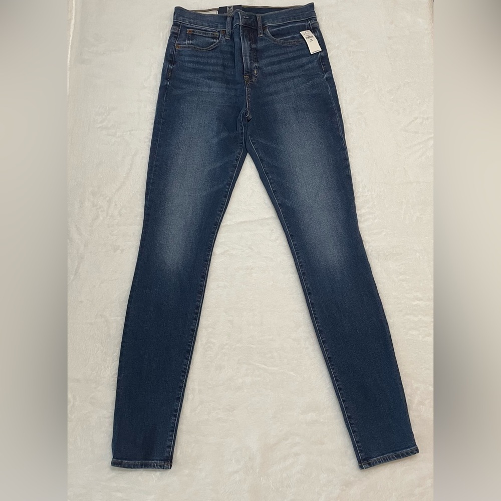 NWT Gap Long Skinny High Rise Stretch Denim Jeans Size 28 - Picture 1 of 11